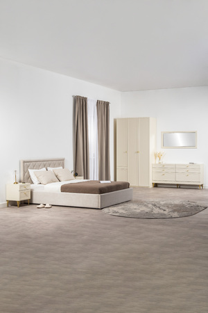 Комод Марион 16.256 Слоновая кость С341 PE, Слоновая кость 6898 ПВХ, Белый PE шагрень