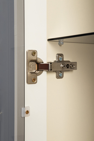 Шкаф-витрина Марион 16.397.02 слоновая кость С341 PE, слоновая кость 6898 ПВХ