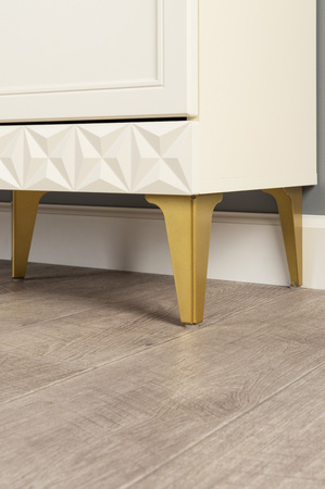 Тумба Марион 16.167 слоновая кость С341 PE, слоновая кость 6898 ПВХ, белый PE шагрень