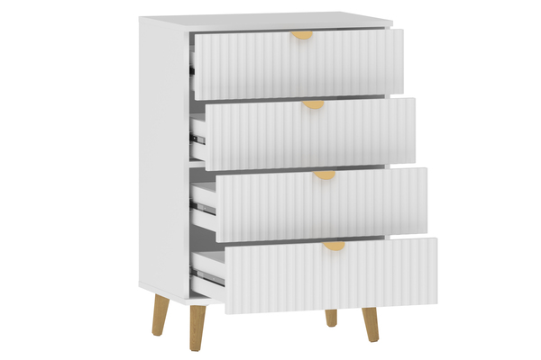 Спальня Дакота композиция 1 меренга, белый, с кроватью Ингрид/Ingrid 1600 велюр ультра смог/ultra smoke, пуф Альба 450 велюр ультра смог/ultra smoke