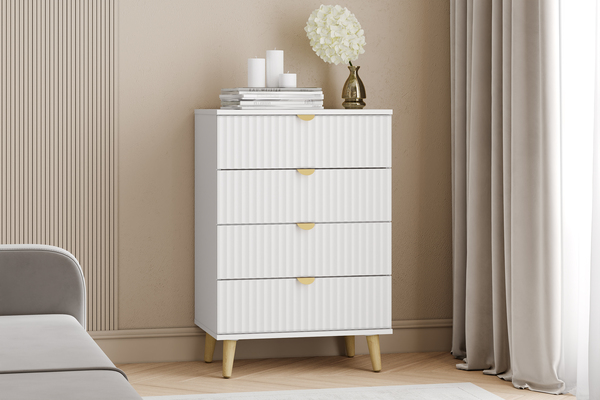 Спальня Дакота композиция 1 меренга, белый, с кроватью Ингрид/Ingrid 1600 велюр ультра смог/ultra smoke, пуф Альба 450 велюр ультра смог/ultra smoke