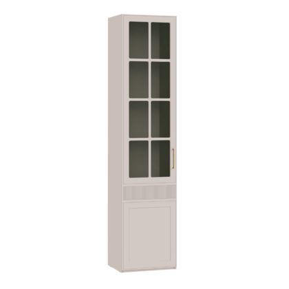 Шкаф-витрина Ричфорд 16.396 кашемир 5981 BS, моно керамика D166-2 ПВХ (собирается на любую сторону)